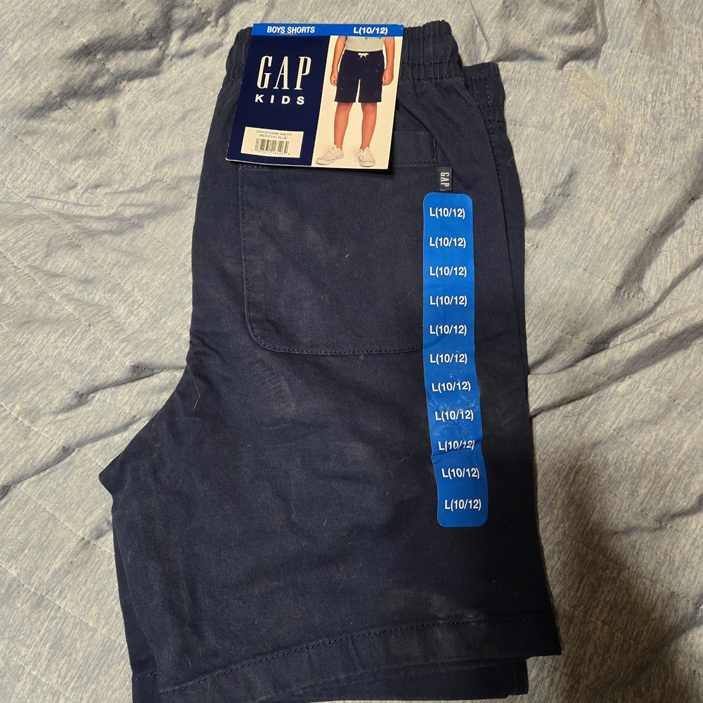 GAP Kids Dark Blue Flat Front Shorts